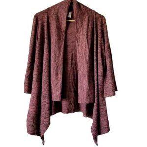NEW PerSeption Concept Open Cardigan XL Waterfall Ruffle Chic Y2K red pepper NWT